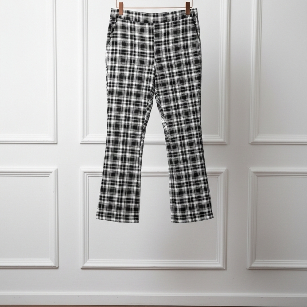Black and White Plaid Pants